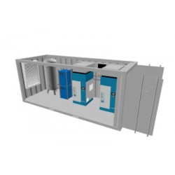 2 x 30 kW Druckluftanlage im 20 Fuss-Seecontainer