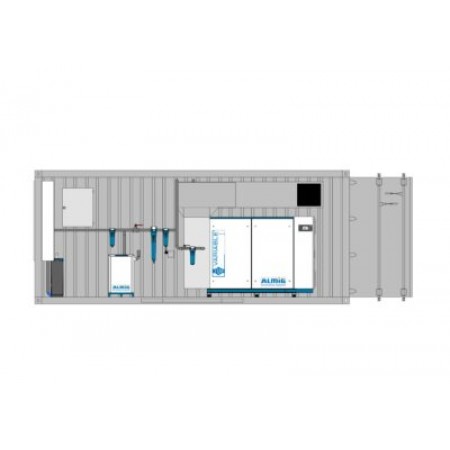 70 kW Druckluftanlage im 20 Fuss-Seecontainer